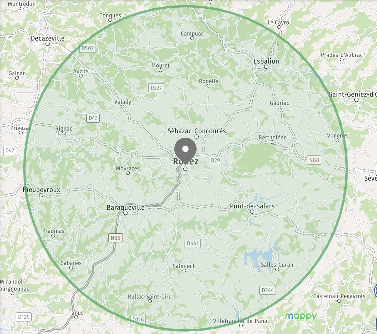 Rodez espalion sebazac baraqueville