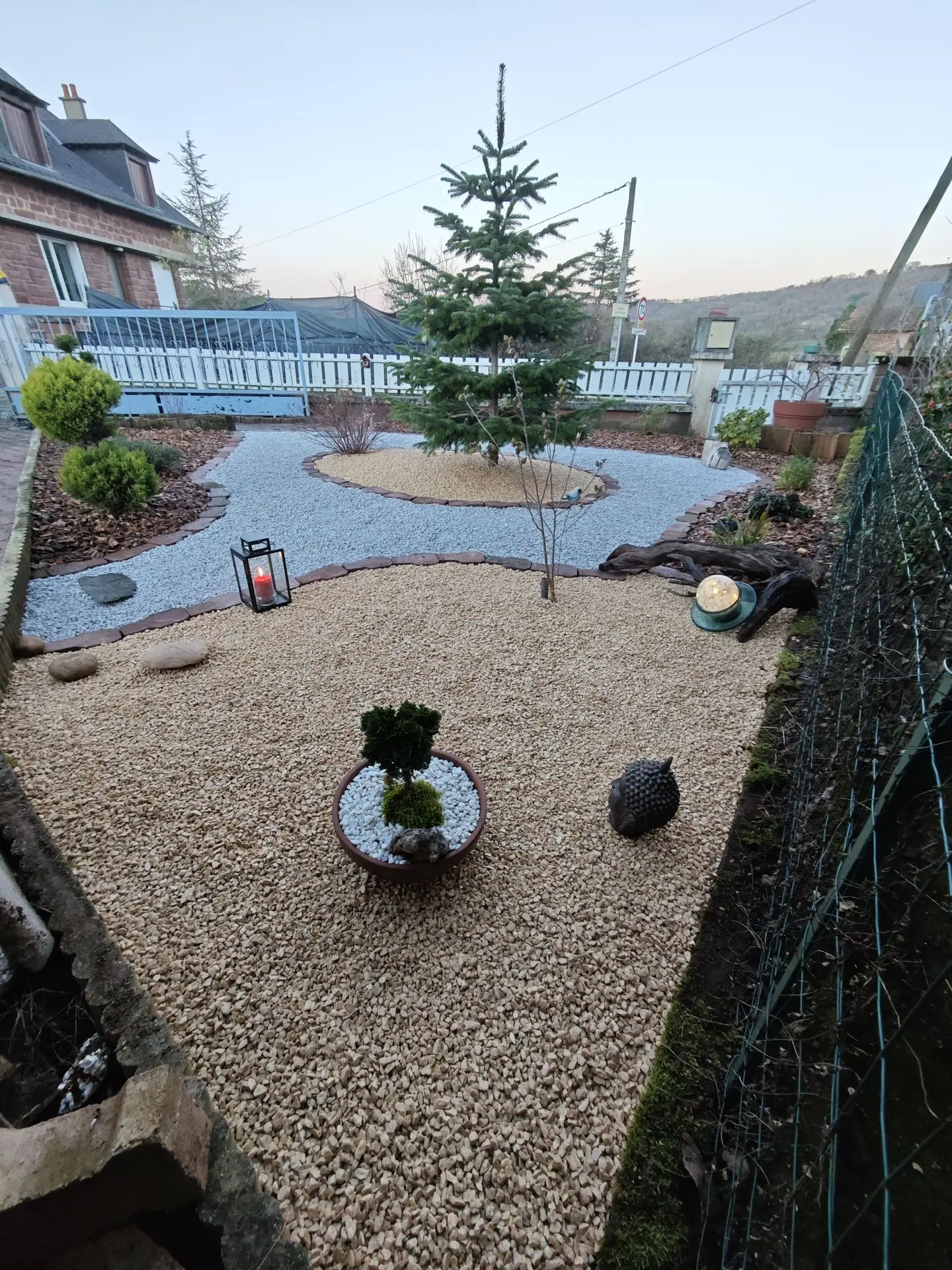Installation gravier et plantation